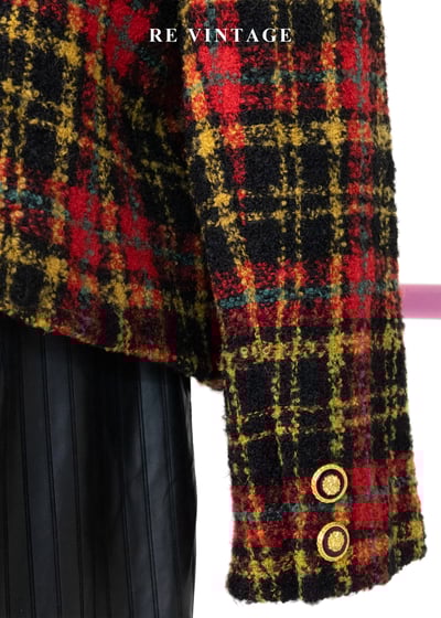 日本製 - 巴黎秋天明亮格紋西裝外套13