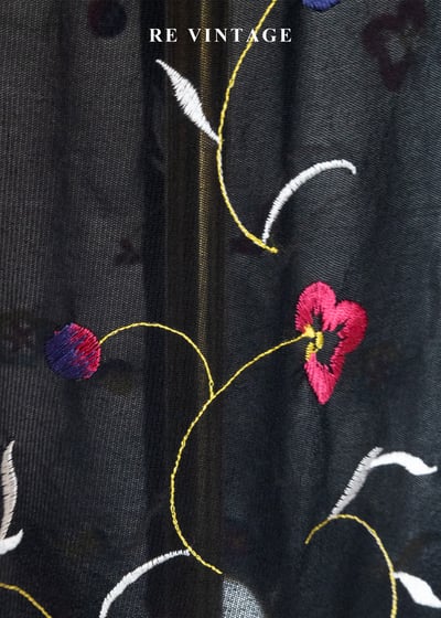 仲夏夜的刺繡詩篇 - 花卉刺繡長裙（26"）8