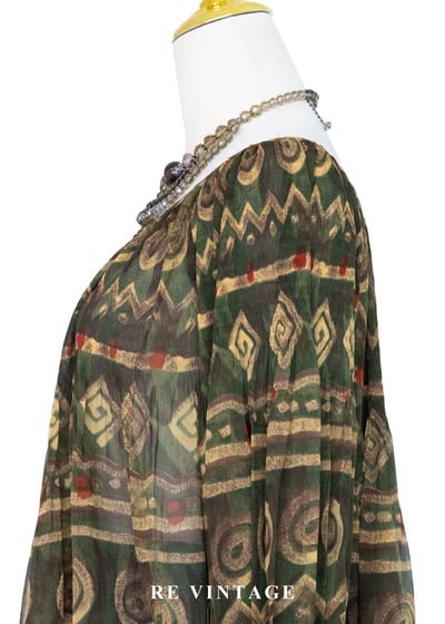 波希米雅公主狂放幾何圖騰上衣8