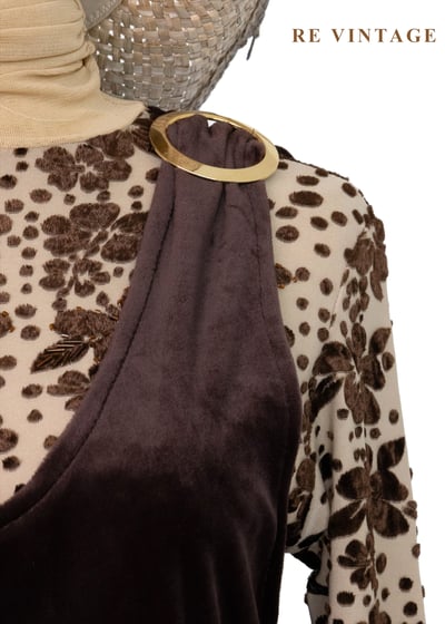 質感單品 - 金圈摩卡絨布長洋裝13