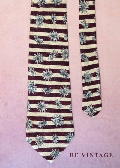 紅棕色越界雛菊領帶2