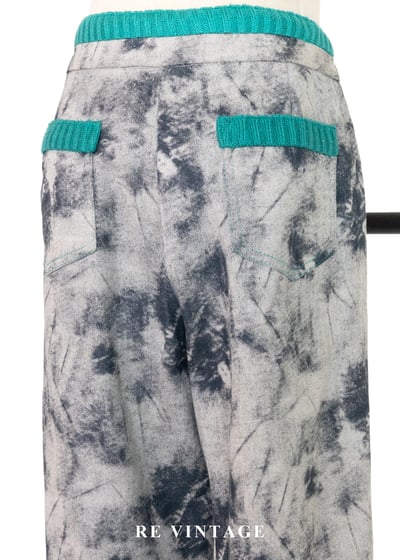薄荷水墨灰色暈染美褲 (28")12