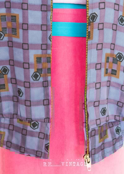 葡萄紫格紋版型一百分夾克外套4