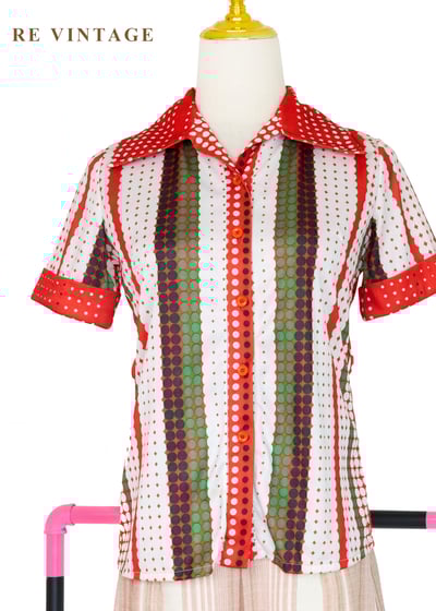 點點條紋夏日嘉年華短袖上衣8