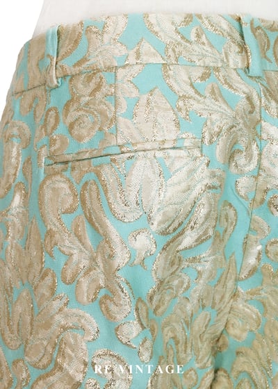 凡爾賽的迴廊金屬光澤圖騰長褲（28"）12