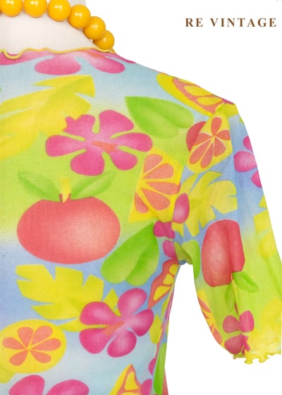 熱帶的花朵拼盤上衣10