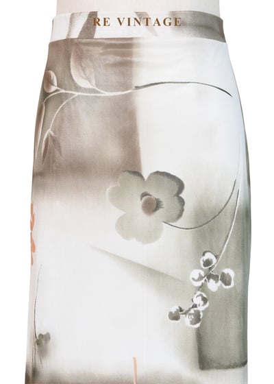 朦朧花影白牆網紗長裙（27-33"）3