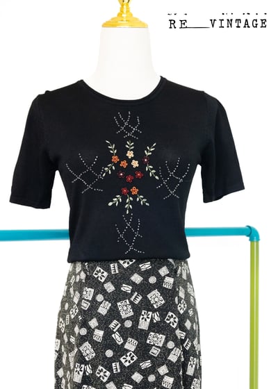 歐洲後花園薄款針織上衣1