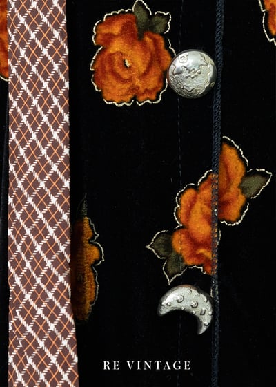 Orange Rose 絕美銀釦絨布套頭上衣13