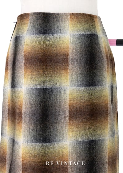 透著黃光の彩色玻璃毛呢裙裙（26"）4