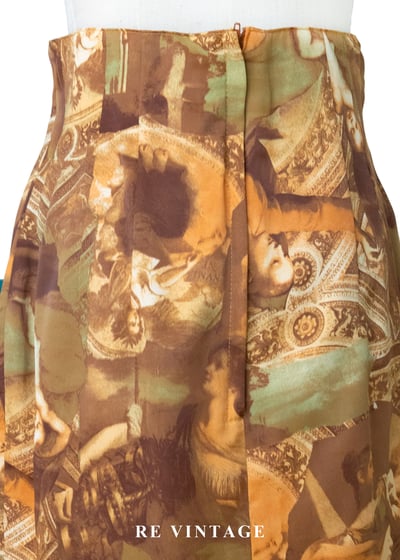 聖殿文藝復興油畫高腰短裙（25"）9