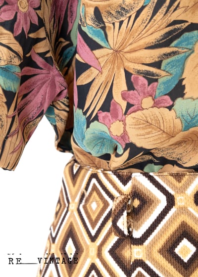 復古的咖啡糖小菱格短裙6