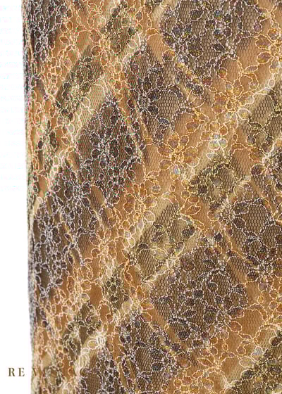 金蔥彩虹小花菱格紋氣質長裙（24-26"）6