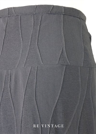 深灰暗流波紋長裙（27"）10