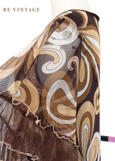 日本製 - 普普印花網紗小蝴蝶袖上衣12