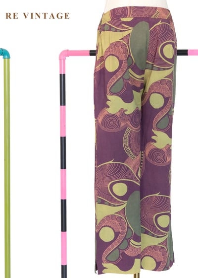 迷幻綠洲花紋流動美褲（26"）7