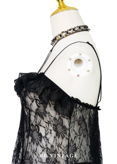 夜裡的黑天鵝蕾絲細肩帶背心8