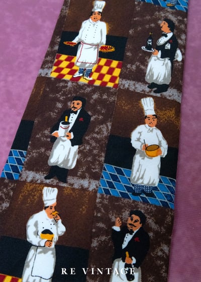 主廚的秘密餐桌工作職人印花領帶6