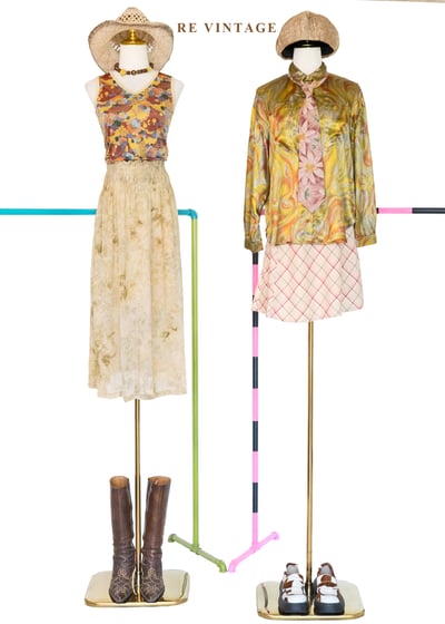 甜蜜復古花叢背心2