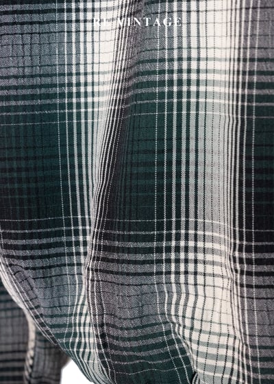 森林浴漸層格紋薄款夾克外套15