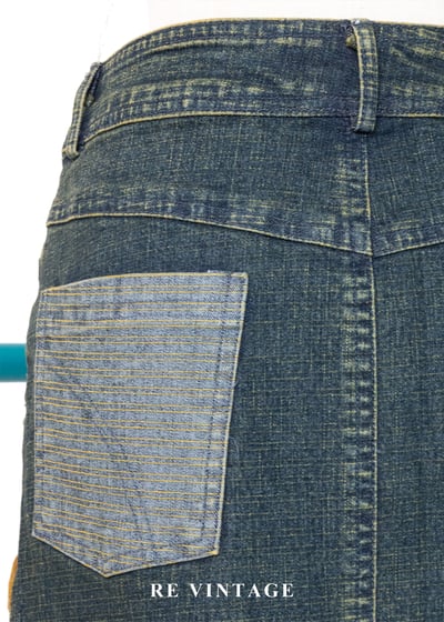 冬日午後一抹陽光一朵小花丹寧裙（27"）13