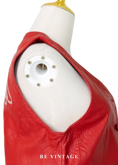 Multi Flame 火焰紅皮革背心7