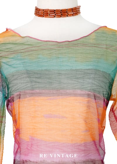 光的溫度-顏色呼吸網紗上衣3