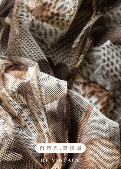 底片裡的暖棕花朵網紗長洋裝16