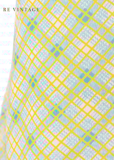 套裝裙子 - 檸檬汽水菱格紋短裙（25"）4