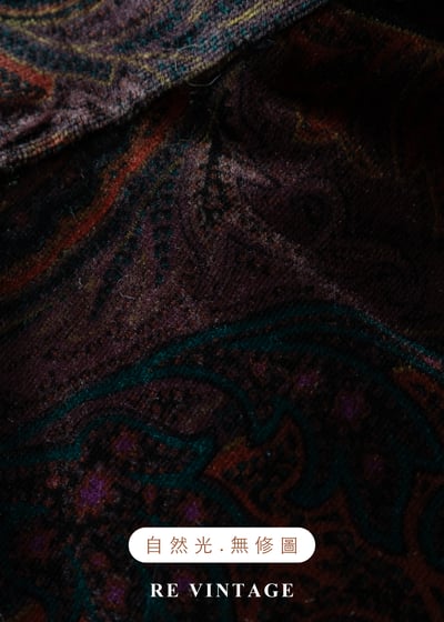 深紅光澤神秘變形蟲絨布長裙（25-26"）13