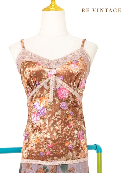 土星花園絨布細肩帶小背心13