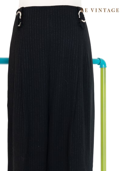 質感單品 - 小鑽馬蹄扣線條西裝褲（27"）3