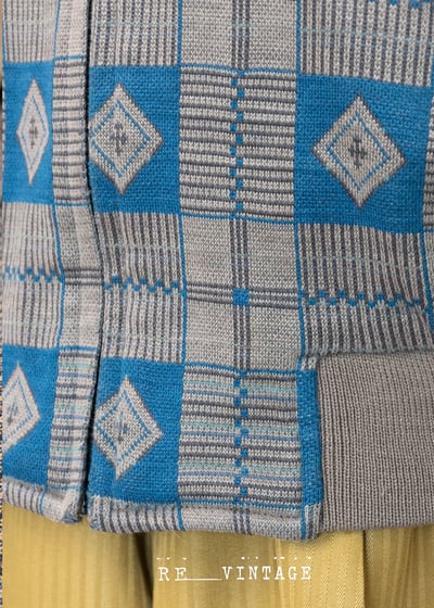 藍綠色菱格紋夾克外套6