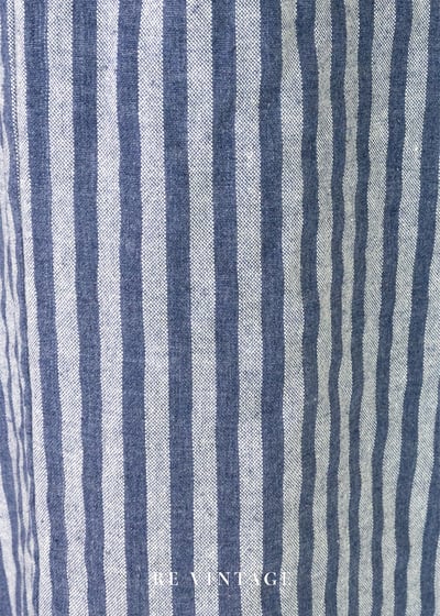 Blue Voyage海風藍白直條長裙（24"）10