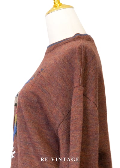 下雨天頑皮狗紅棕色針織毛衣8