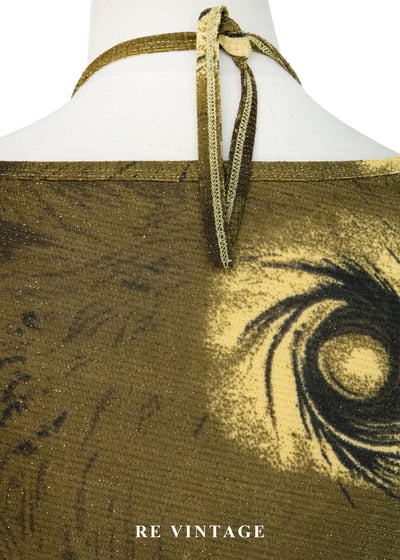 綠金色漩渦繞頸上衣12