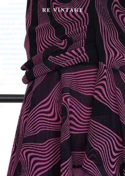 粉紅噪聲 - 迷幻波紋長版背心8