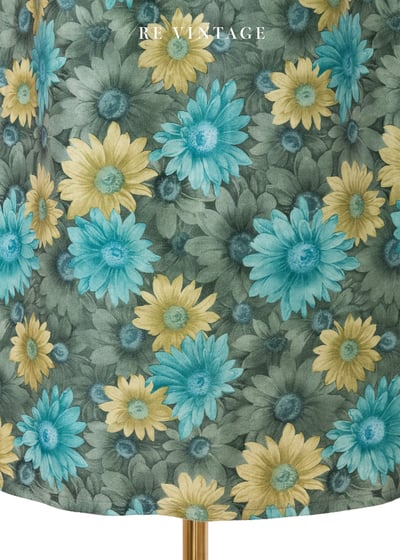 綠花園三色小花中長裙（23-29"）4