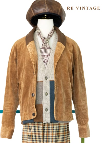 英倫Caramel 燈芯絨翻領夾克外套1