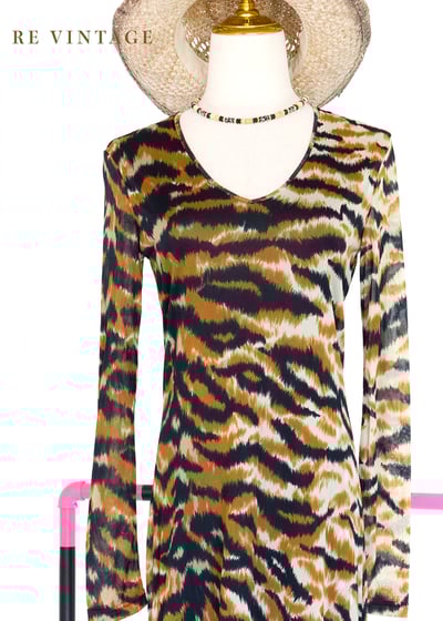 搖滾雙色豹紋少女洋裝11