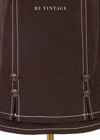 必備單品 - Cocoa雙層巧克力短裙 （27"）4