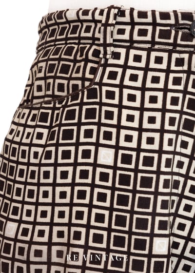 摩登復古迷宮格紋長褲（28"）10