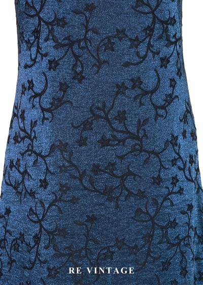 藤蔓藍光銀河優雅細肩帶長洋裝4