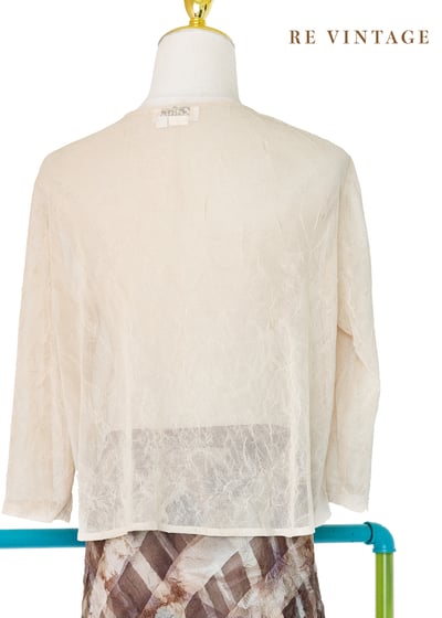 Buttercream 壓皺雙釦罩衫8