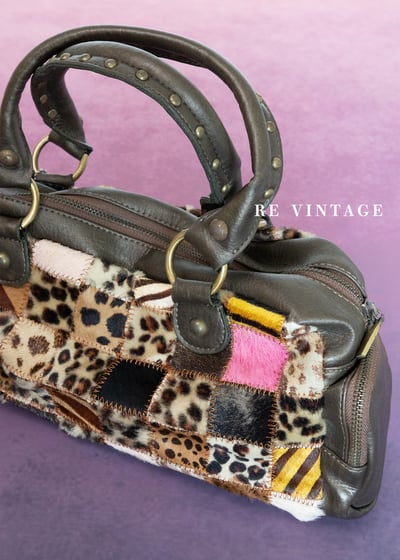 動物野性拼貼怪可愛手提包11