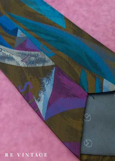 抽象現代主義色塊拼接領帶8