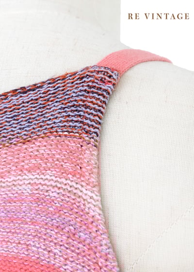 『歐洲寶物』漂亮粉紅線條針織小背心7