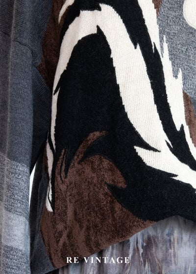 俏皮卡通人物灰系針織毛衣4