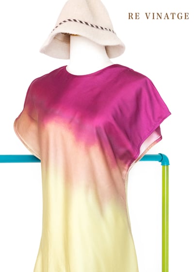 『歐洲寶物』四色花瓣漸層緞面氣質長洋裝8