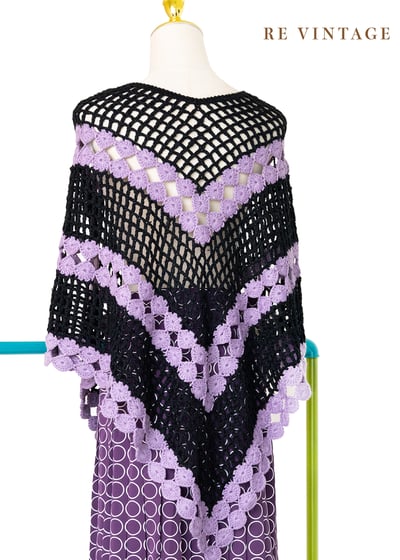 Bellflower 雙色針織斗篷11